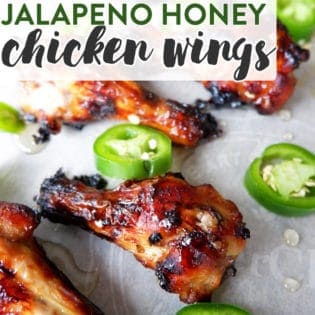 Jalapeno Honey Chicken Wings - These appetizers are perfect for game day or just hanging out on the choice. Honey, jalapeno, make a sweet and spicy chicken wing.