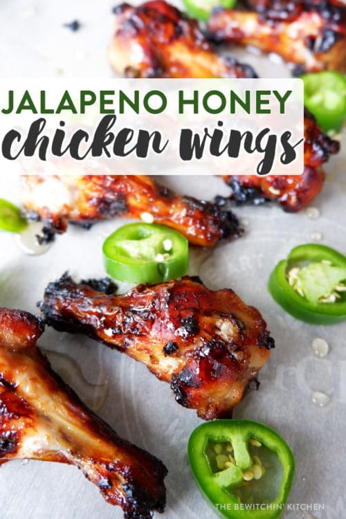 Jalapeno Honey Chicken Wings - These appetizers are perfect for game day or just hanging out on the choice. Honey, jalapeno, make a sweet and spicy chicken wing.