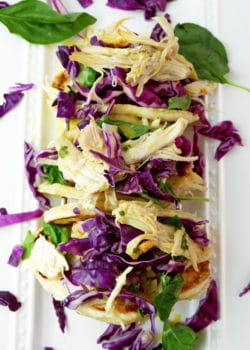 Pulled chicken tacos - a healthy and easy recipe to make for summer.