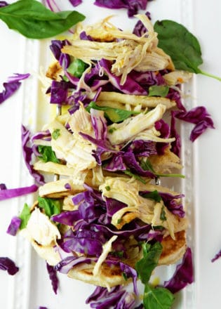 Pulled chicken tacos - a healthy and easy recipe to make for summer.