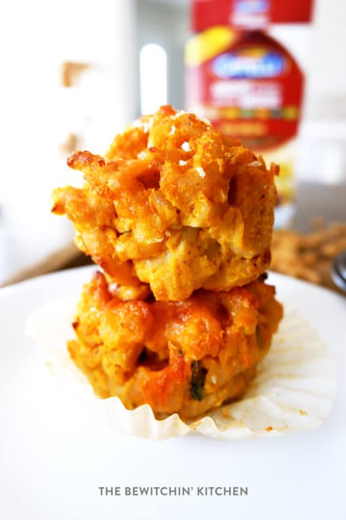 Healthy mac and cheese cups. Mac and cheese made in a muffin tin! Tip: use cupcake liners