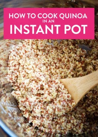 How to cook quinoa in an Instant Pot. Shave down the cook time for this gluten free dish by using my favorite pressure cooker and save this to your Instant Pot Recipes!