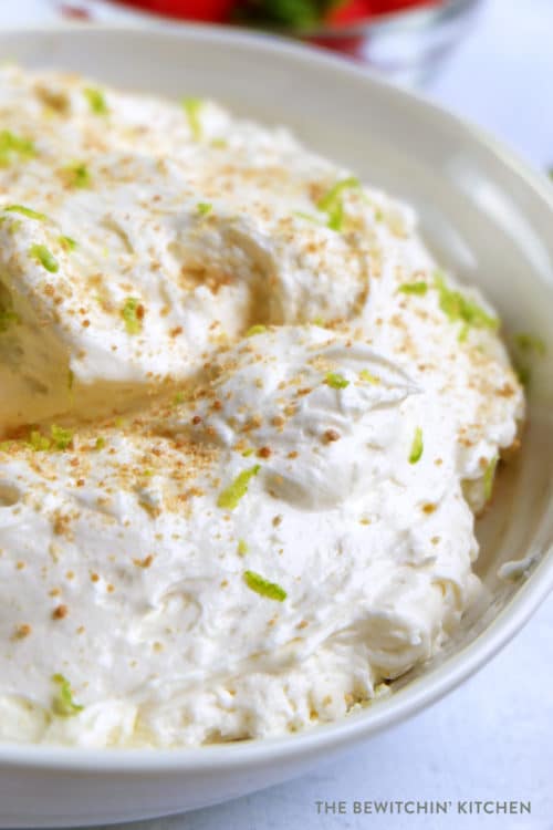 Key Lime Pie Dip - my favorite pie turned into a dessert dip recipe!