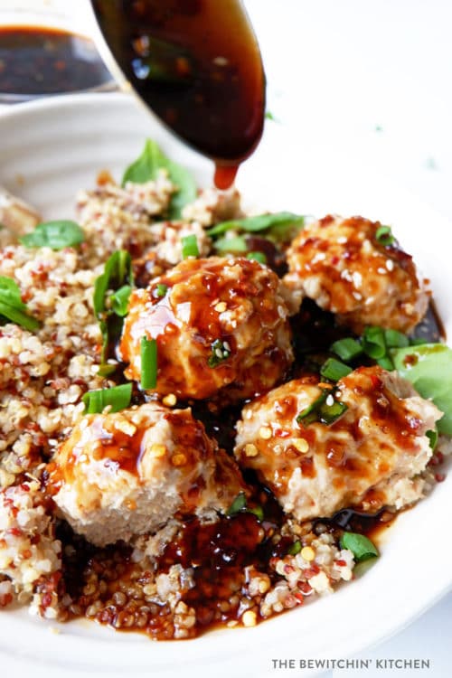 Korean Chicken Meatballs made in the pressure cooker, Instant Pot