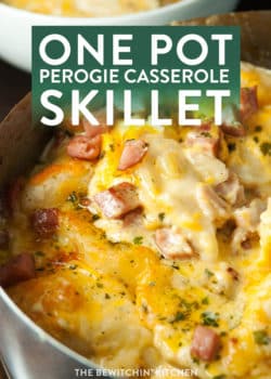 One pot perogie casserole skillet