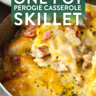 One pot perogie casserole skillet