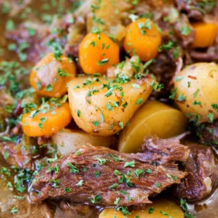 Beef stew made in the Instant Pot