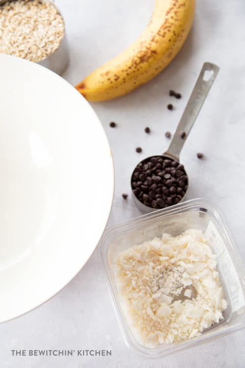 Easy healthy cookies recipe with only four ingredients