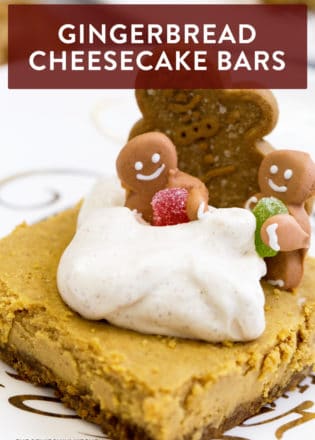 These gingerbread cheesecake bars are an easy holiday twist on a traditional cheesecake favorite. Whether you call them bars, squares, or Christmas baking - these are going to my favorite cheesecake recipes folder.