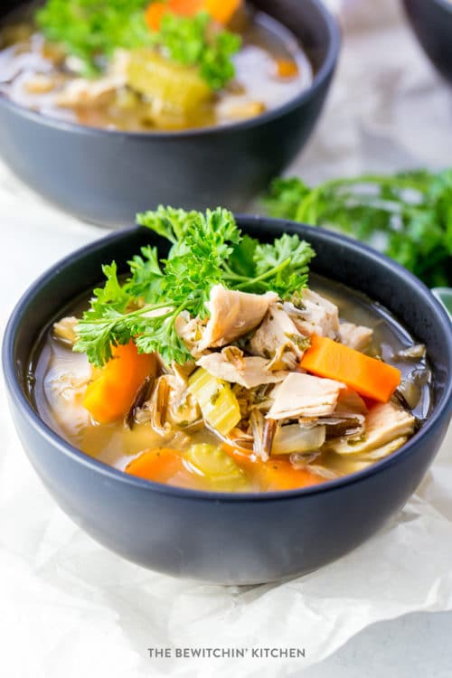 Chicken and wild rice soup