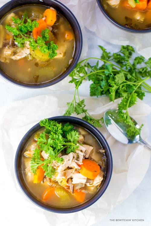 Chicken and rice soup