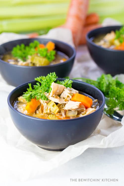 Dairy free chicken wild rice soup recipe