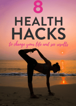 8 easy health hacks to change your life and help you see results! Start a healthier lifestyle with these tips for easy healthy living!