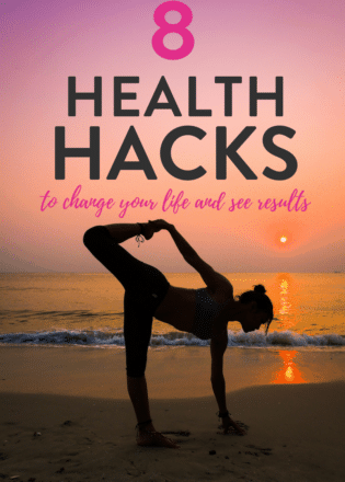 8 easy health hacks to change your life and help you see results! Start a healthier lifestyle with these tips for easy healthy living!