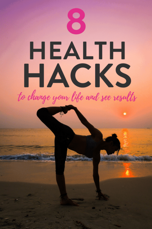 8 easy health hacks to change your life and help you see results! Start a healthier lifestyle with these tips for easy healthy living!