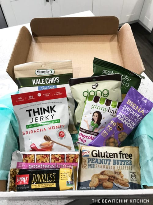 HealthyMe Living subscription box - healthy snacks delivered to your door.