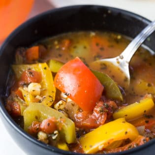 Roasted Corn and Pepper Soup