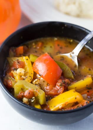 Roasted Corn and Pepper Soup