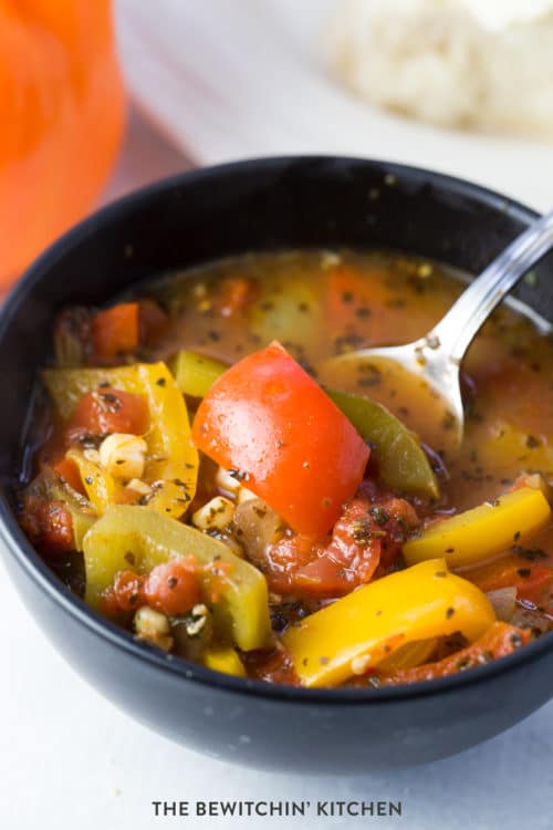 Roasted Corn and Pepper Soup