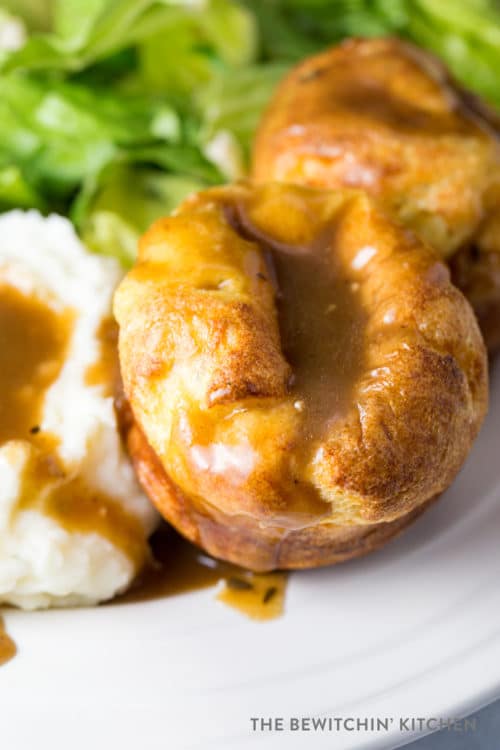 Yorkshire Puddings with Roast Beef Dinner Side Dish