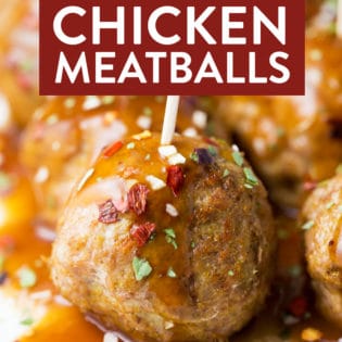 Curry Rum Chicken Meatballs - a delicious appetizer to serve at parties or as a side dish for dinner!