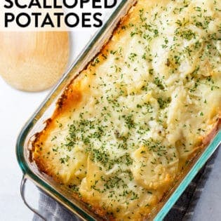 I fell in love with Disneyland's Blue Bayou Scalloped Potatoes recipe. If you like comfort food for family dinners or holiday dinners, you'll love this potato casserole dish. Creamy potatoes with a hint of jalapeno. A Disneyland recipe favorite!