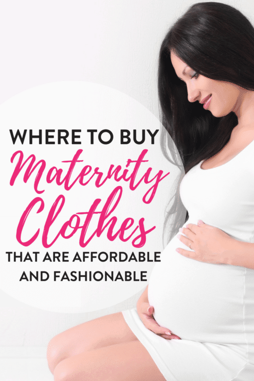 Where to buy maternity clothes that are both affordable and fashionable. Maternity clothes on a budget and plus sized! #maternityclothes #maternityclothesonabudget #pregnancyonabudget