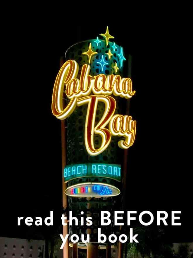 Before you book a stay at Cabana Bay Beach Resort in Orlando Florida, read this review! Cabana Bay is located at Universal and it's a nice resort with a lazy river but it does have a few cons to take note of to see if this is right for your family vacation. #CabanaBayBeachResort #Orlando #FamilyTravel #universalOrlando