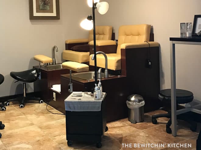 Pedicure chairs at Reflections Spa at Lake Buena Vista Resort Village and Spa