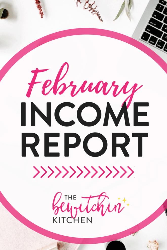 Income report for bloggers February.