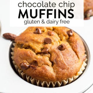 Gluten Free Banana Chocolate Chip Muffins