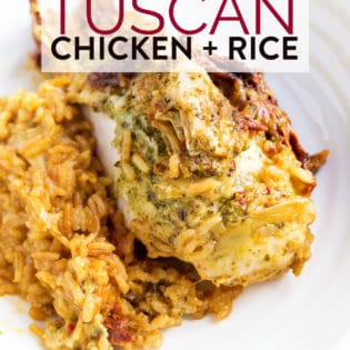 Instant Pot Tuscan Chicken and Rice Bake