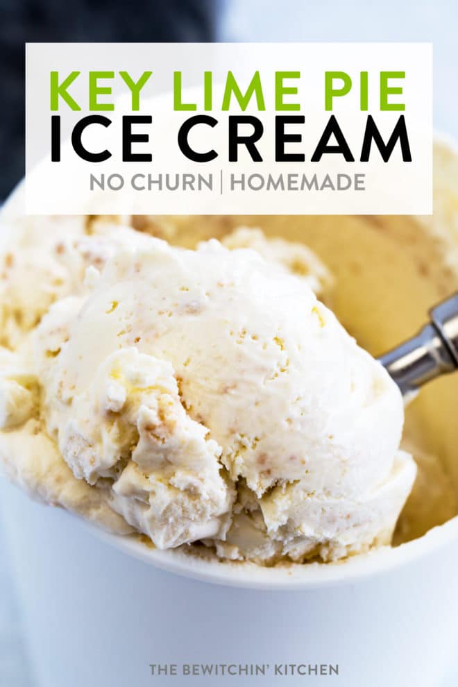 Key Lime Pie Ice Cream (No Churn Recipe) | The Bewitchin' Kitchen