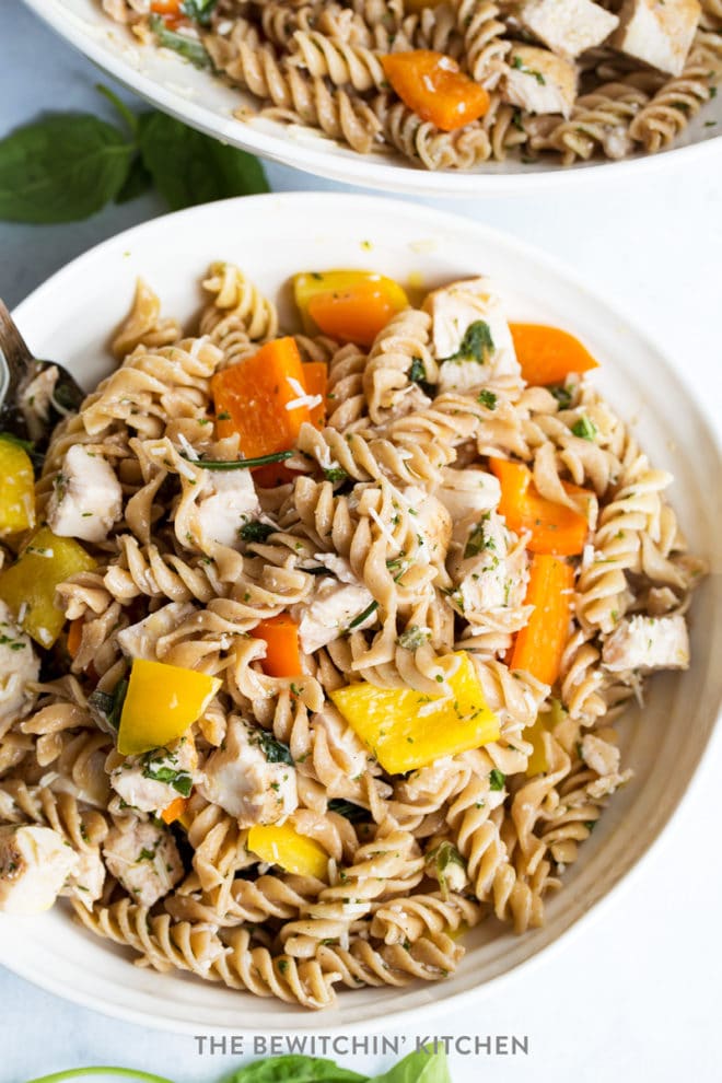 5 Herb Chicken Pasta Salad | The Bewitchin' Kitchen