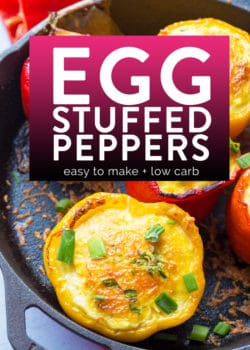 Easy egg stuffed peppers recipe