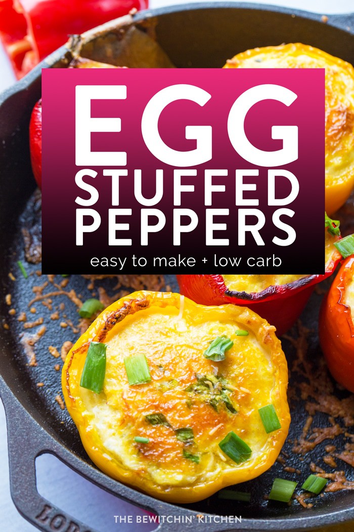 Easy egg stuffed peppers recipe