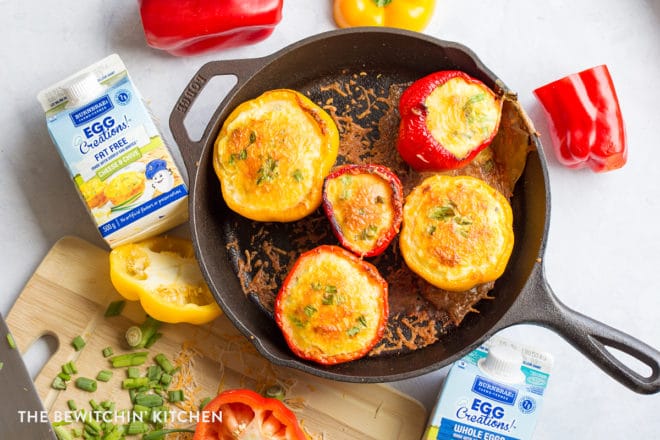 Egg stuffed peppers