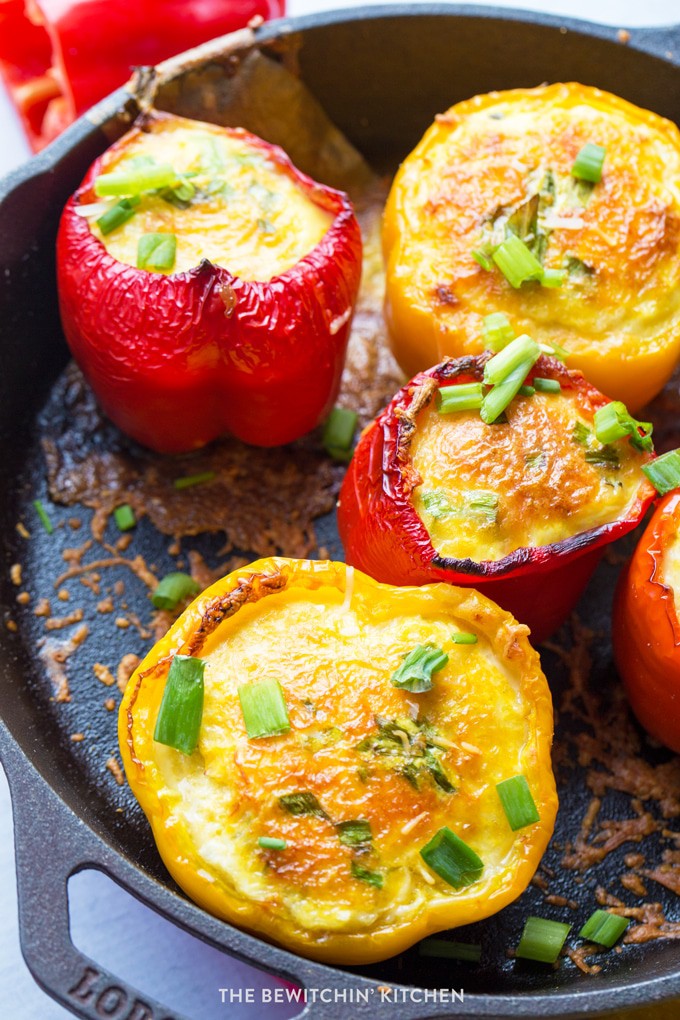 Egg stuffed peppers