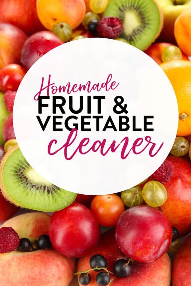 homemade fruit and vegetable wash