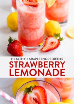 Strawberry lemonade mocktail