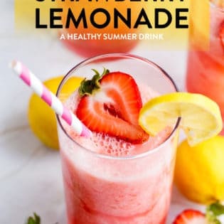 Strawberry Lemonade recipe made with a Vitamix