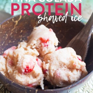 Strawberry pina colada protein shaved ice cream recipe