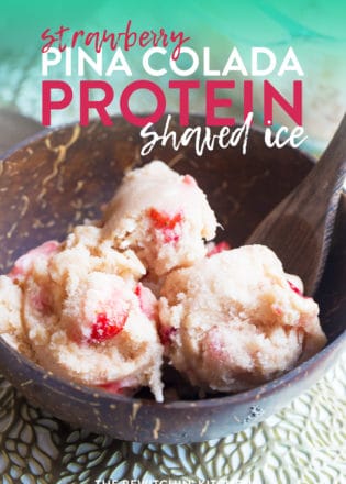 Strawberry pina colada protein shaved ice cream recipe