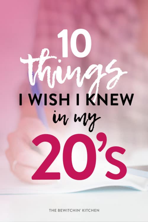 things i've learned in my 20's