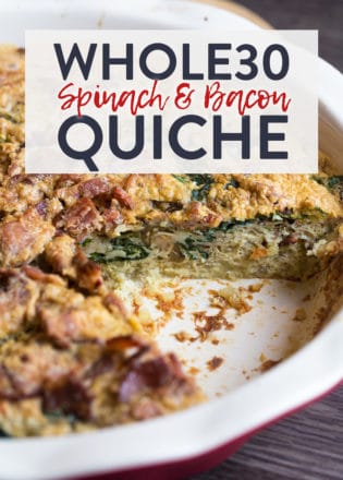 Whole30 Spinach Bacon Quiche Recipe