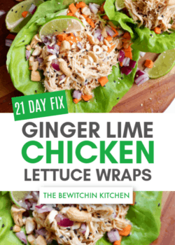 21 Day Fix Ginger Lime Chicken Lettuce Wraps