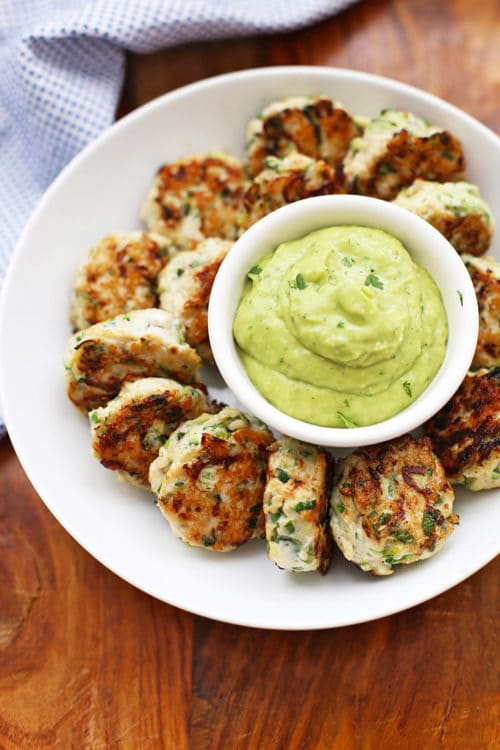 Whole30 lunch - Chicken Zucchini Poppers