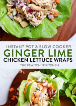Ginger Lime Chicken Lettuce Wraps