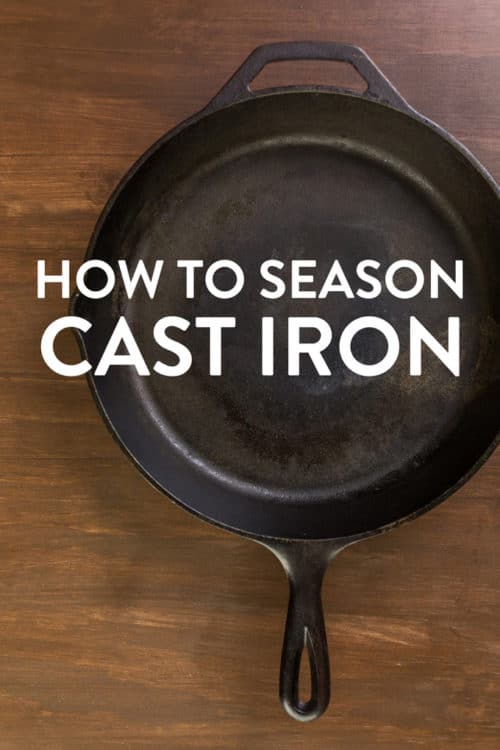 how to season a cast iron skillet