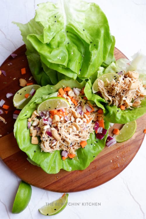 Instant Pot Chicken Lettuce Wraps